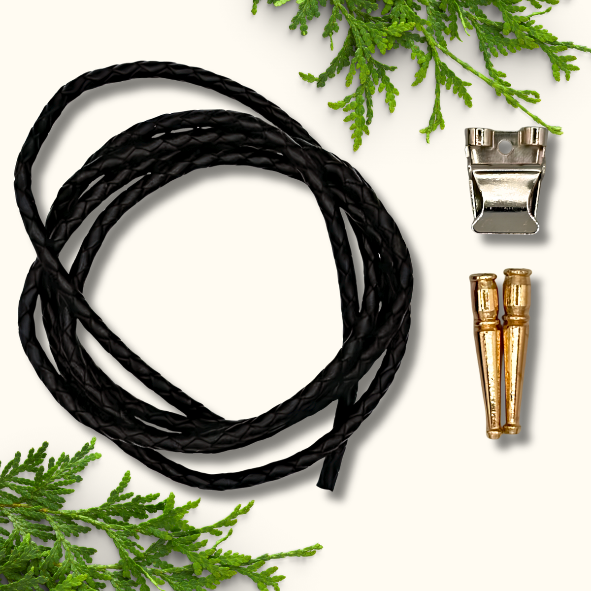 Bolo Tie Kit - Black and Gold