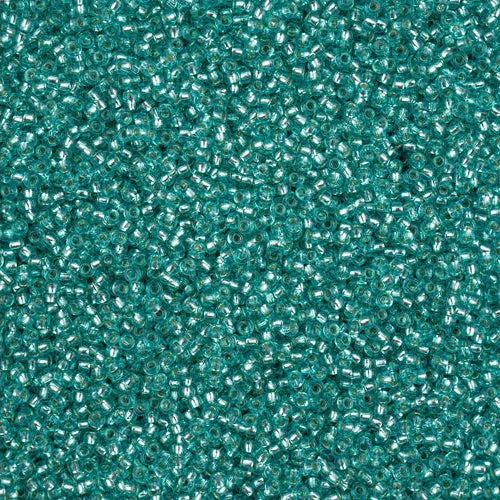 Silver Lined Turquoise Solgel 11/0