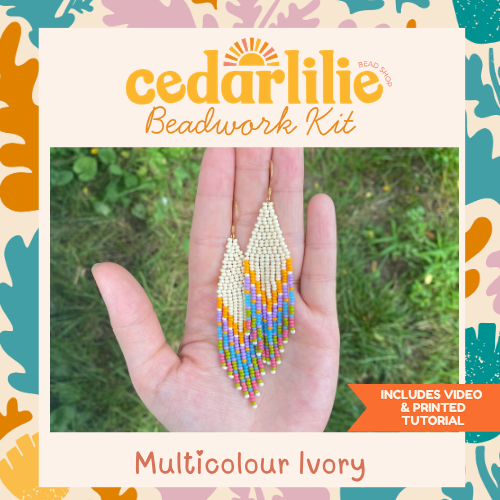 Fringe Earring Kit - Multicolour Ivory