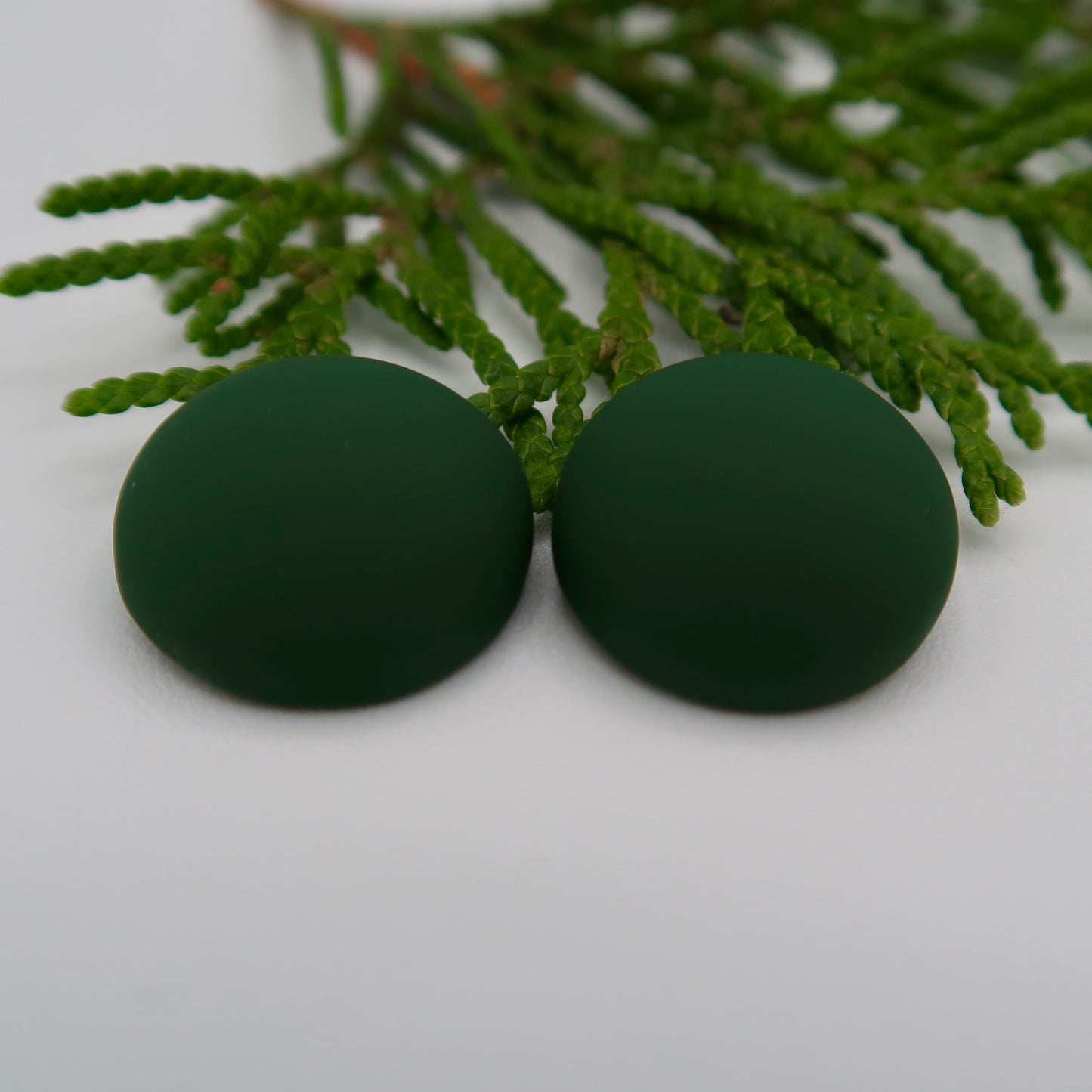 Matte Dome Resin Cabs 16mm & 18mm - 1 pair