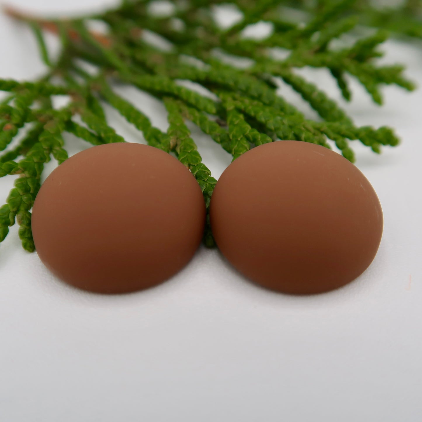 Matte Dome Resin Cabs 16mm & 18mm - 1 pair