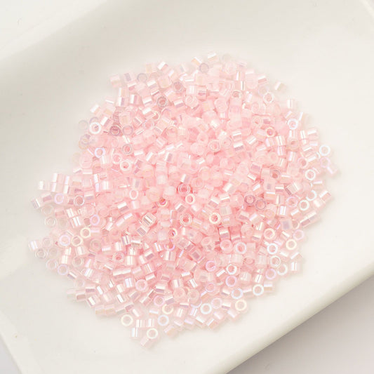 Pale Pink Lined - Cylin Bead 11/0 - 25g