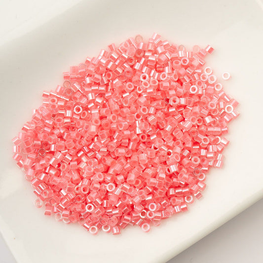Rose-Pink AB Lined - Cylin Bead 11/0 - 25g