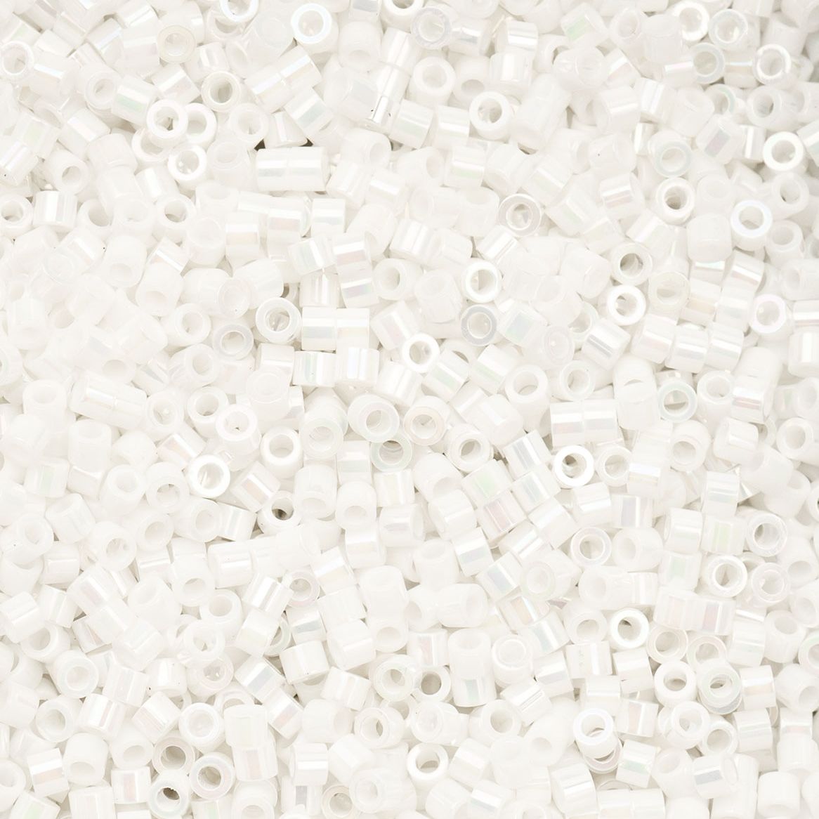 White Pearl AB - Cylin Bead 11/0 - 25g