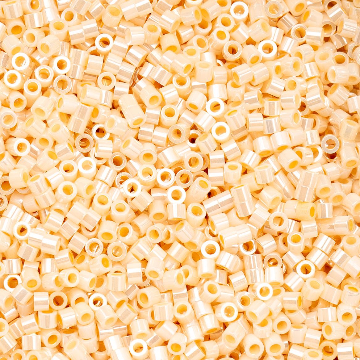 Light Beige Glazed Luster - Cylin Bead 11/0 - 25g