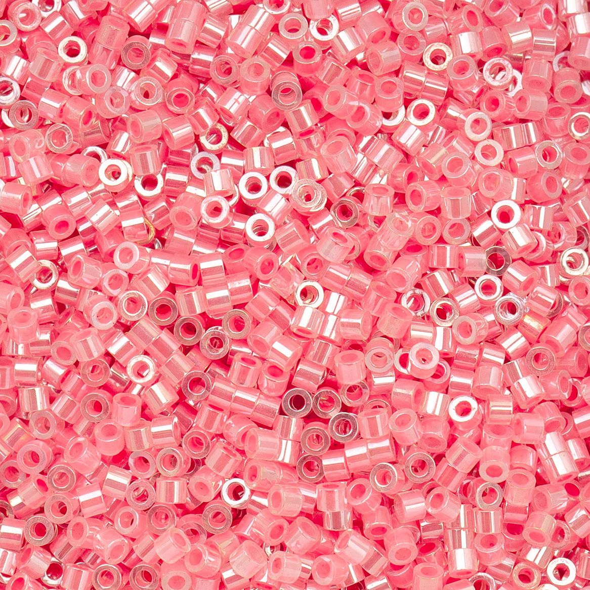 Crystal Rose Lined Ceylon - Cylin Bead 11/0 - 25g