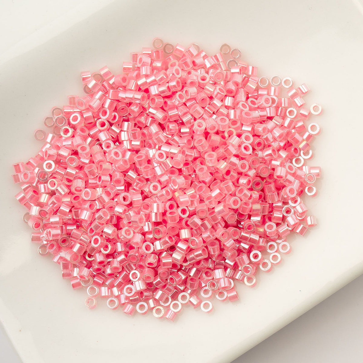 Crystal Rose Lined Ceylon - Cylin Bead 11/0 - 25g