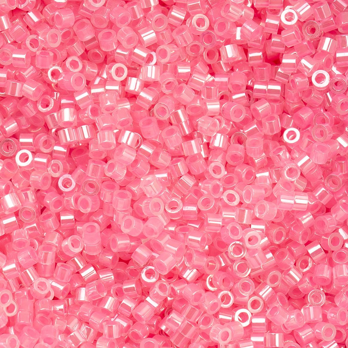 Dark Crystal Pink Lined Ceylon - Cylin Bead 11/0 - 25g