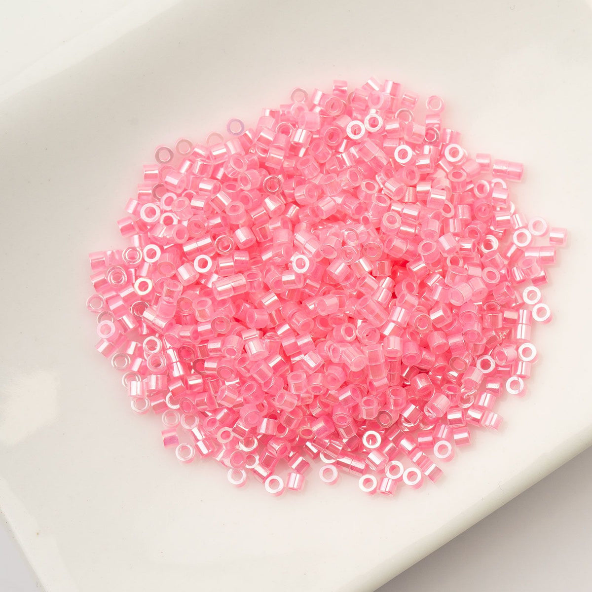 Dark Crystal Pink Lined Ceylon - Cylin Bead 11/0 - 25g