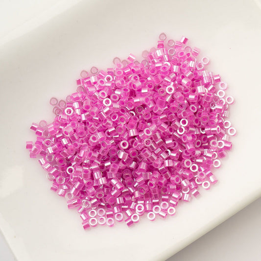 Crystal Fuschia Line Ceylon - Cylin Bead 11/0 - 25g