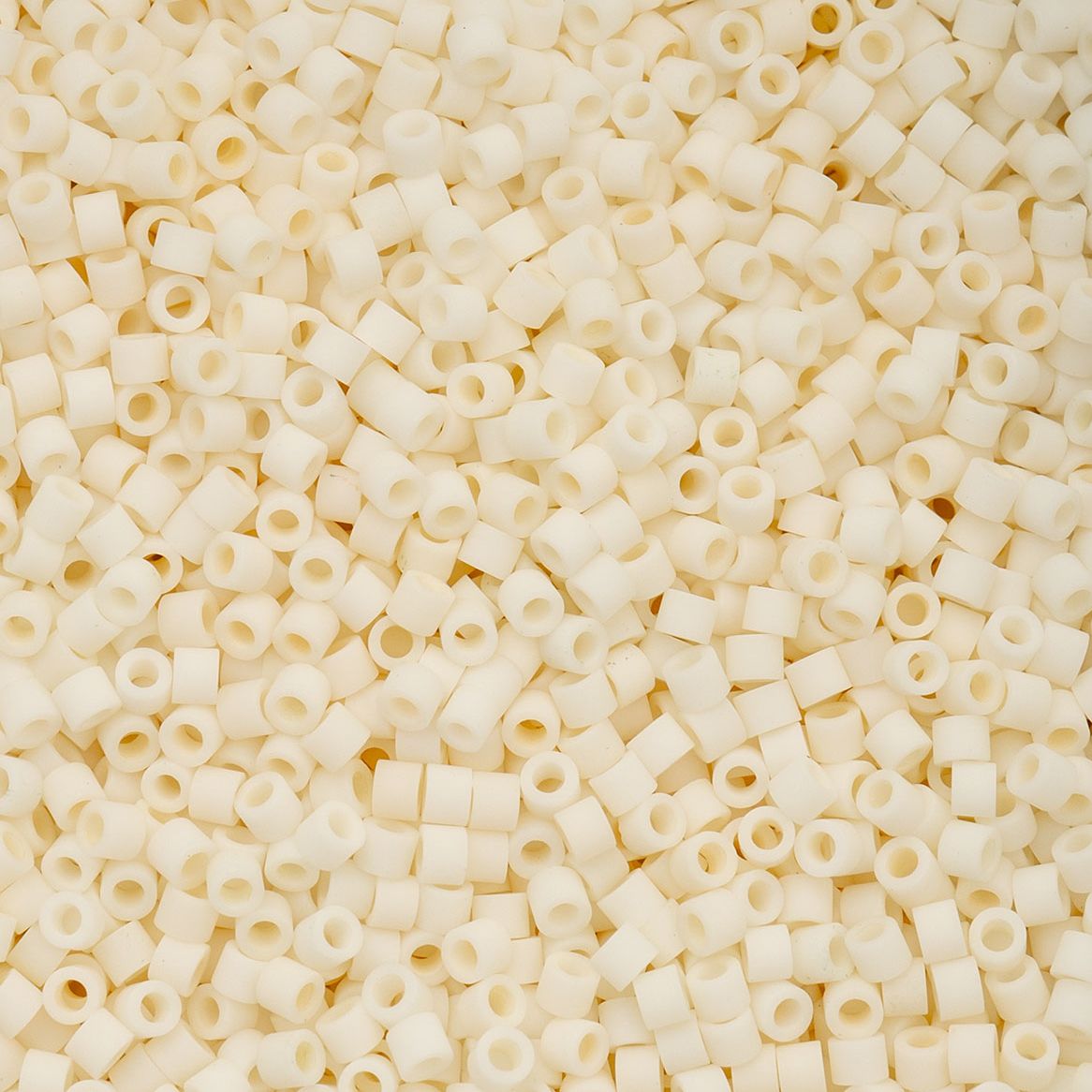 Cream Matte Glazed Luster - Cylin Bead 11/0 - 25g