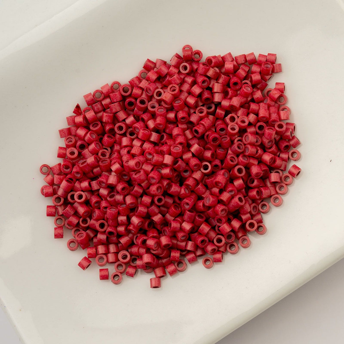 Opaque Red Matte - Cylin Bead 11/0 - 25g