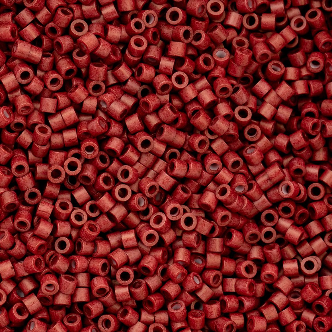 Dark Red Maroon Metallic Matte - Cylin Bead 11/0 - 25g
