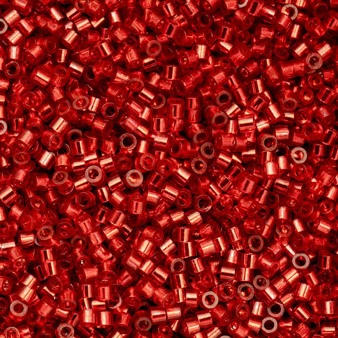 Red Silver Lined - Cylin Bead 11/0 - 25g