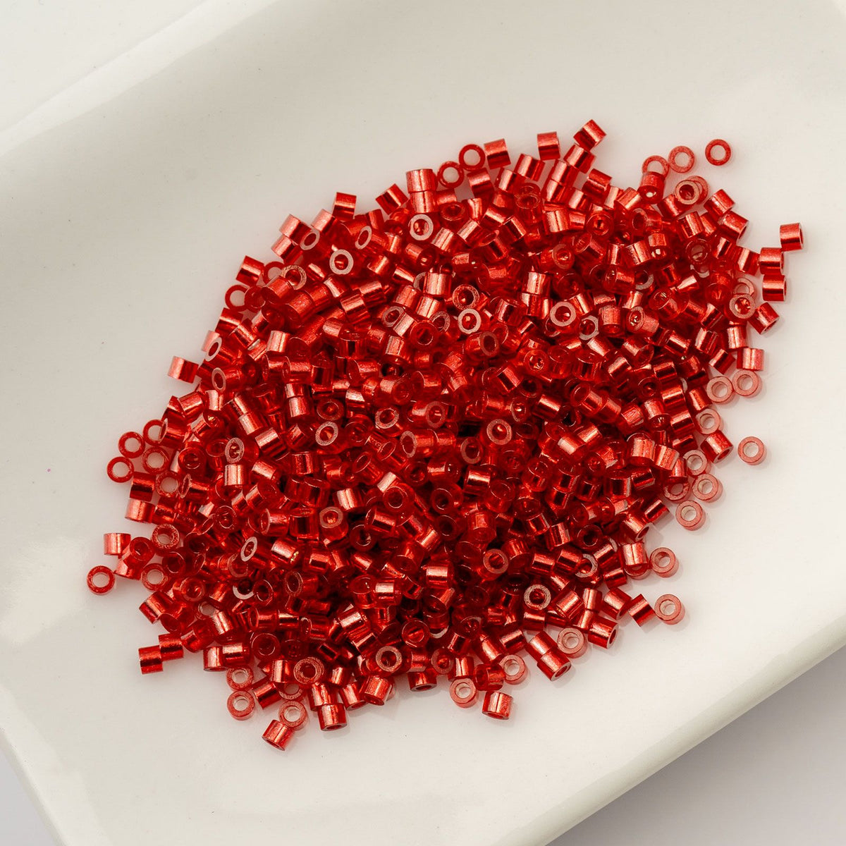 Red Silver Lined - Cylin Bead 11/0 - 25g