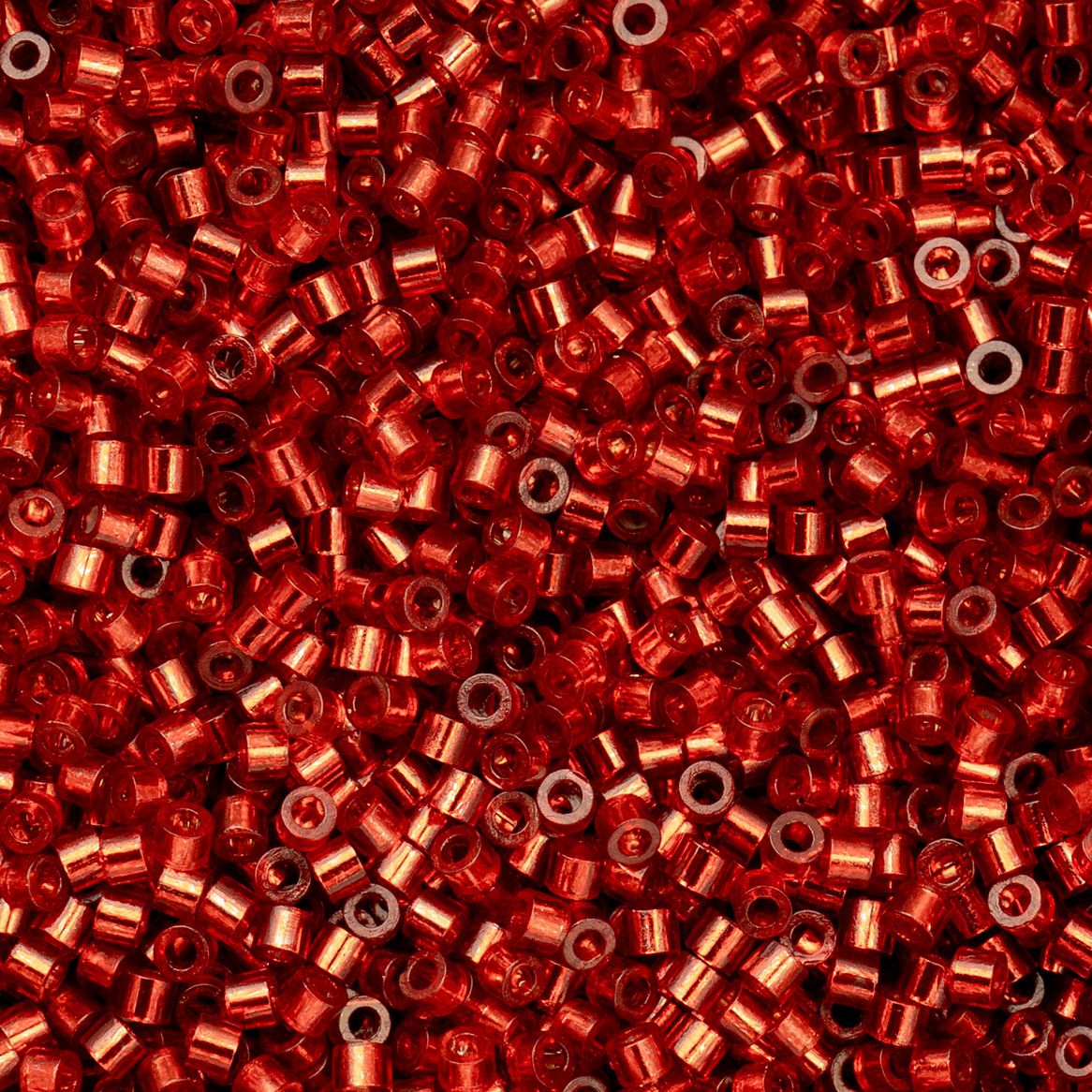 Ruby Red Silver Lined - Cylin Bead 11/0 - 25g