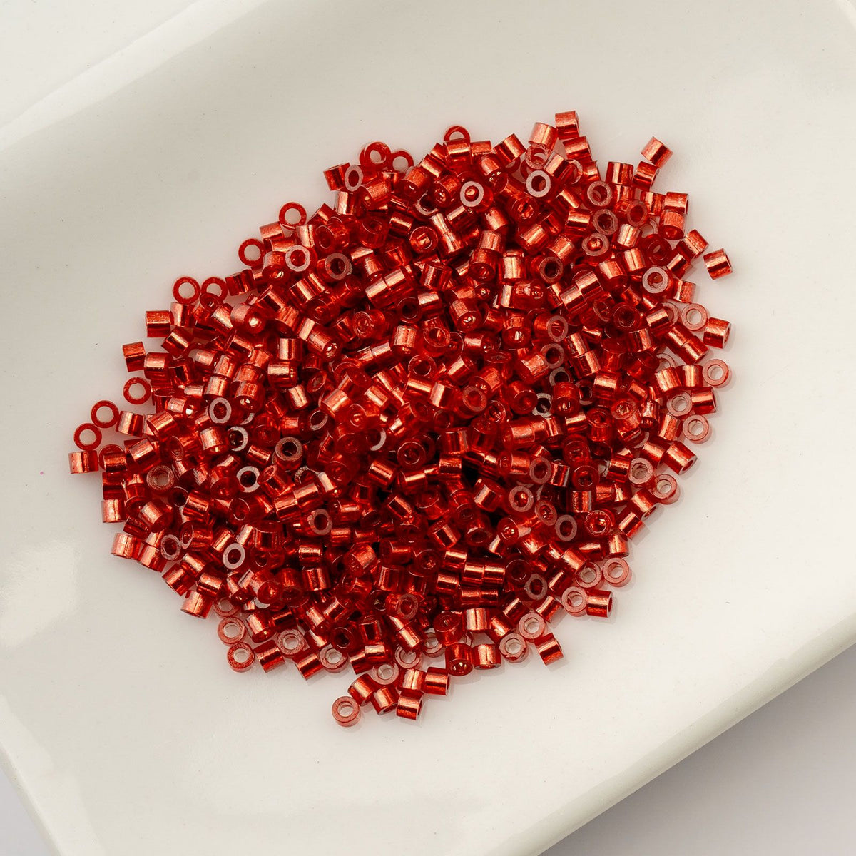 Ruby Red Silver Lined - Cylin Bead 11/0 - 25g
