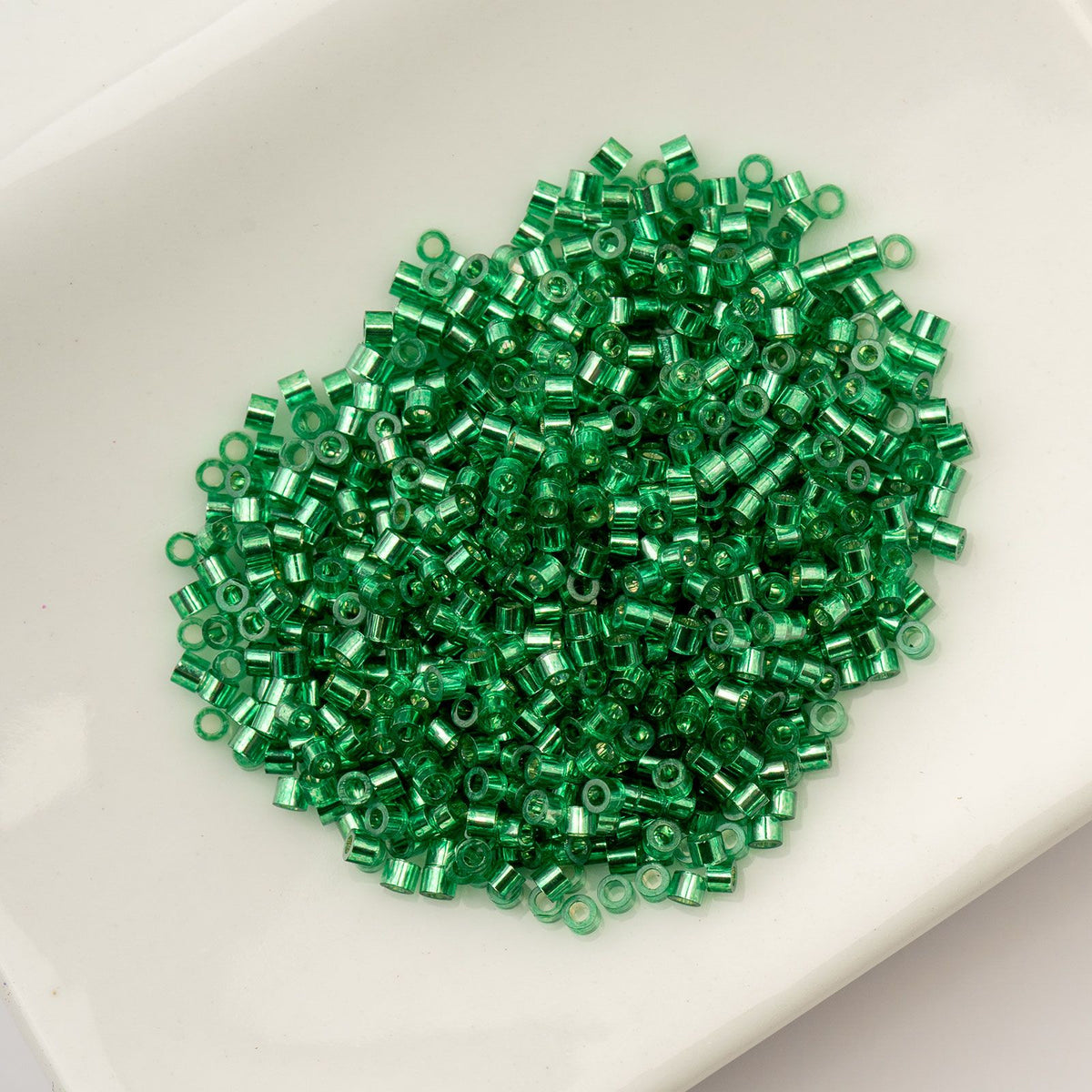Emerald Silver Lined - Cylin Bead 11/0 - 25g