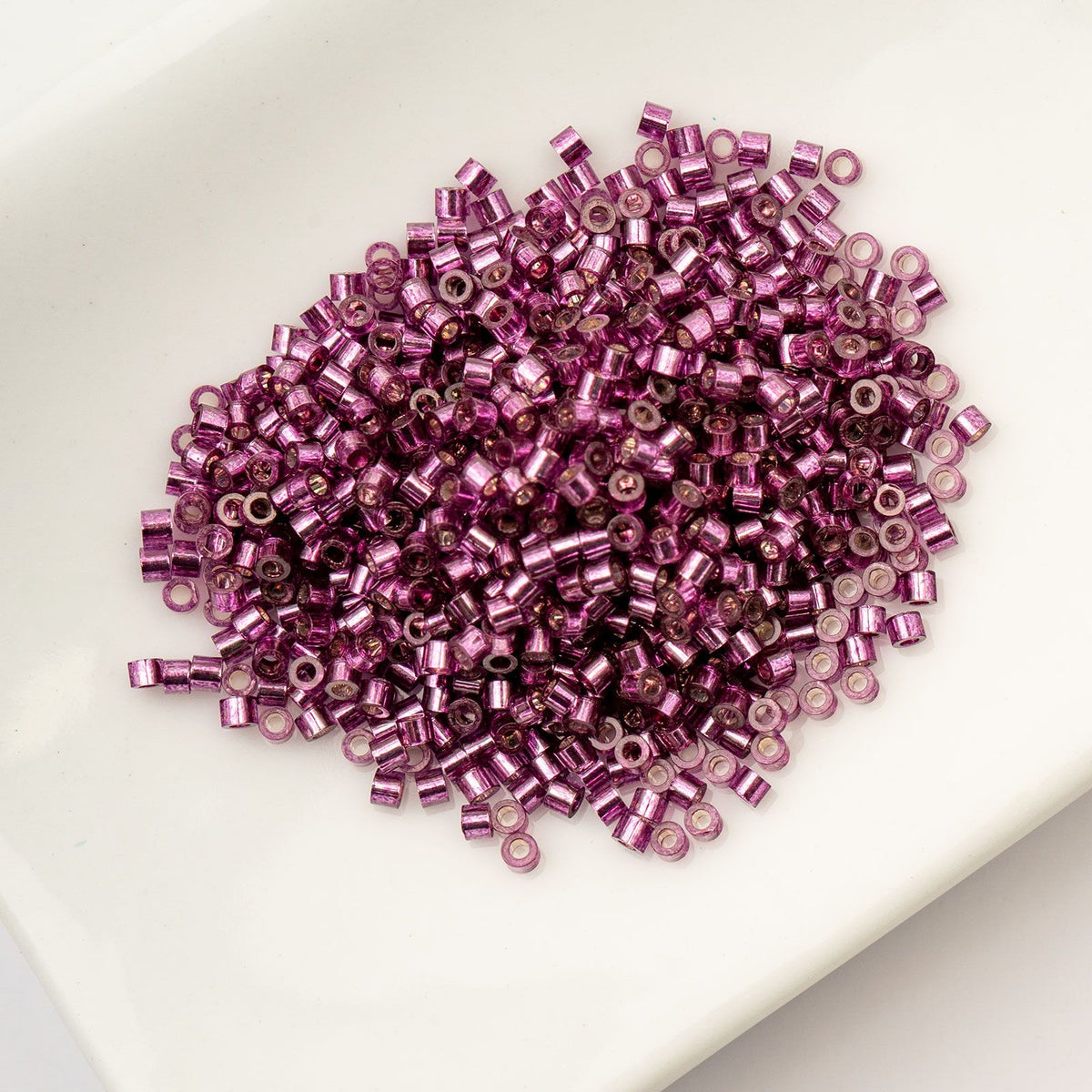 Raspberry Silver Lined - Cylin Bead 11/0 - 25g