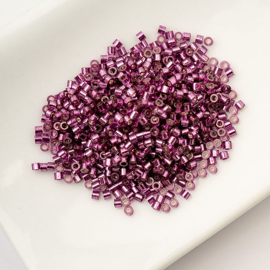 Raspberry Silver Lined - Cylin Bead 11/0 - 25g