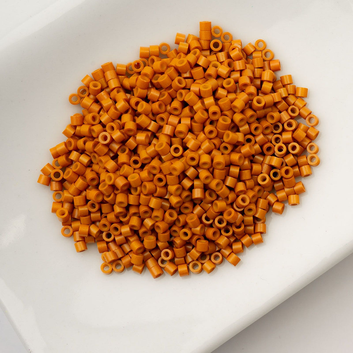 Opaque Pumpkin Orange - Cylin Bead 11/0 - 25g