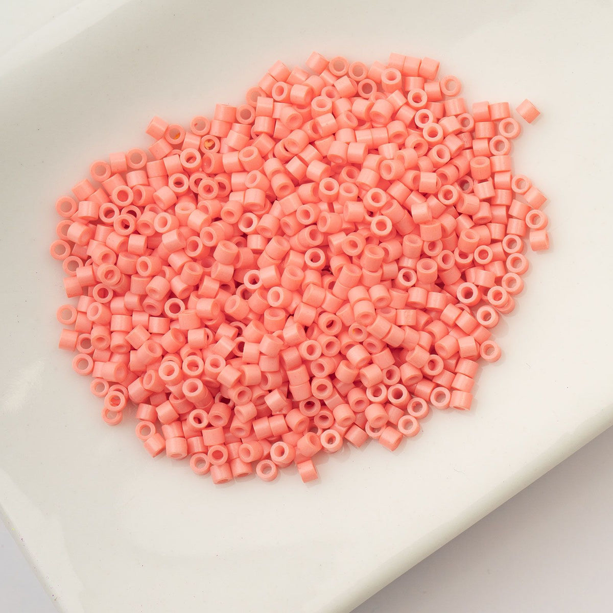 Opaque Soft Coral Pink - Cylin Bead 11/0 - 25g