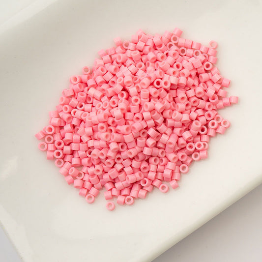 Opaque Pink Ceylon - Cylin Bead 11/0 - 25g