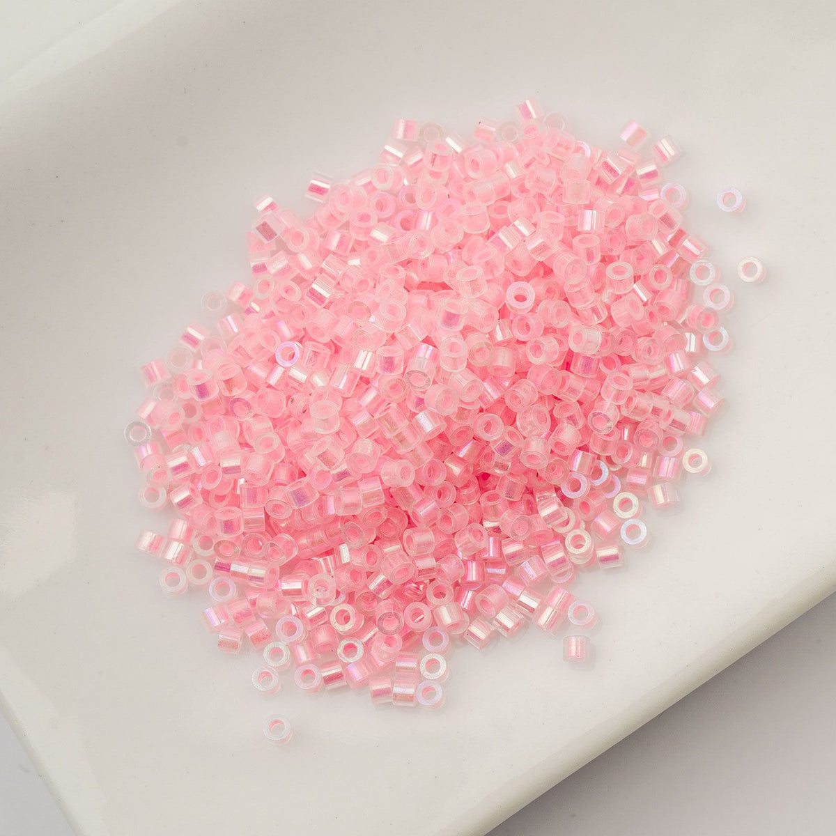 Pink Neon Glow in the Dark AB - Cylin Bead 11/0 - 25g