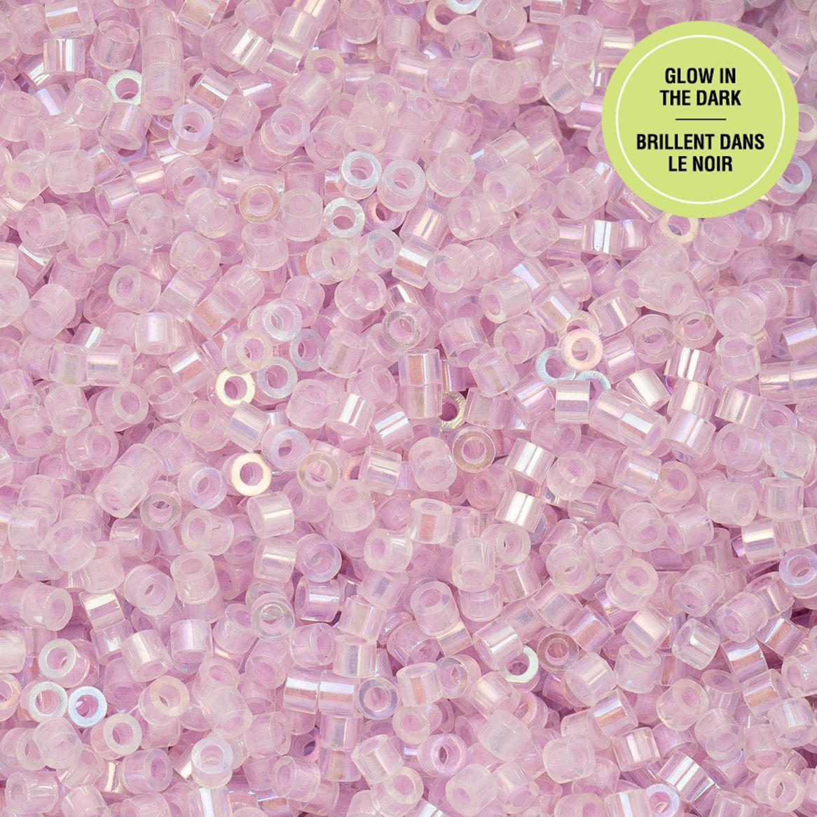 Violet Glow in the Dark AB - Cylin Bead 11/0 - 25g