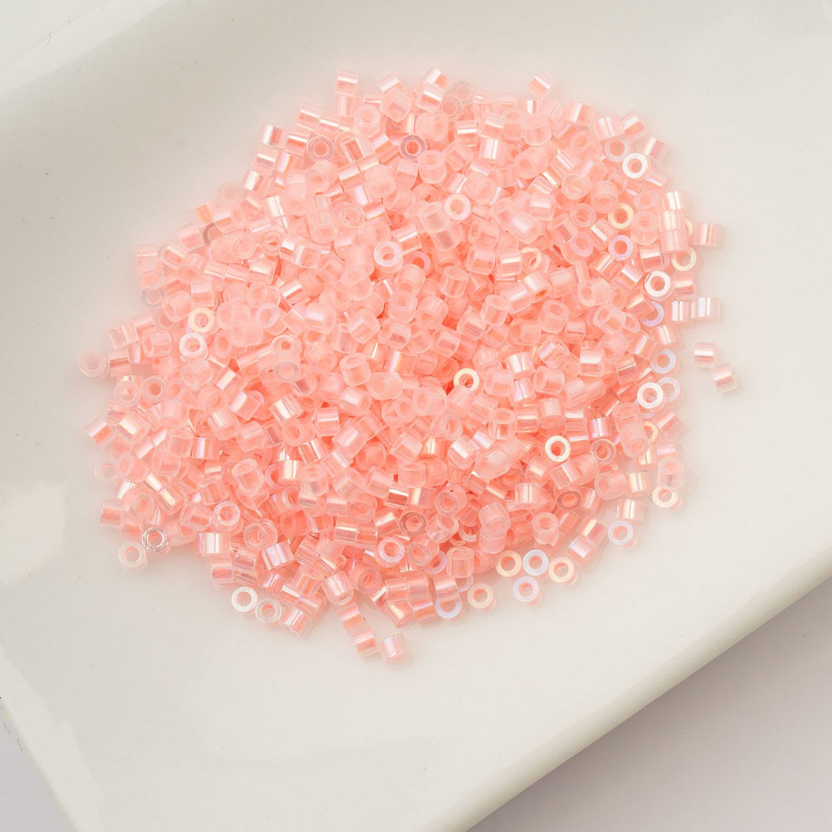 Coral Glow in the Dark AB - Cylin Bead 11/0 - 25g