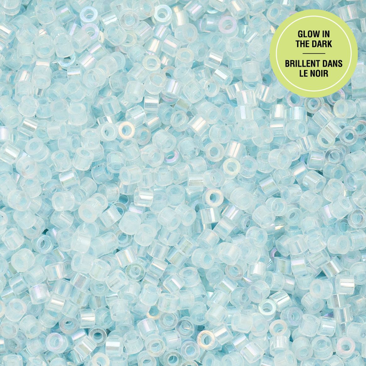 Sky Glow in the Dark AB - Cylin Bead 11/0 - 25g