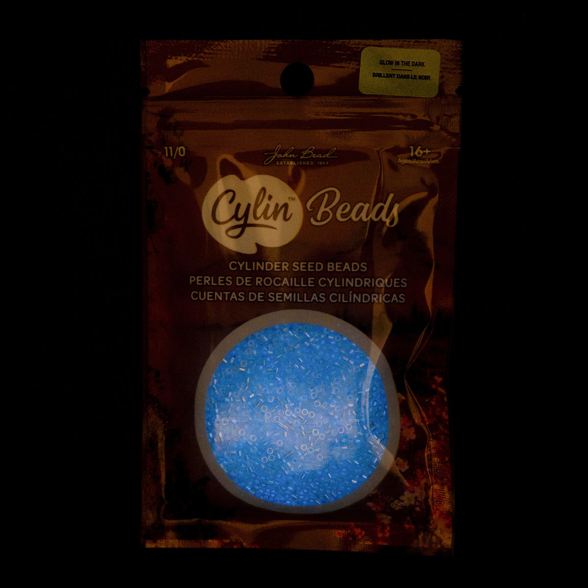 Sky Glow in the Dark AB - Cylin Bead 11/0 - 25g
