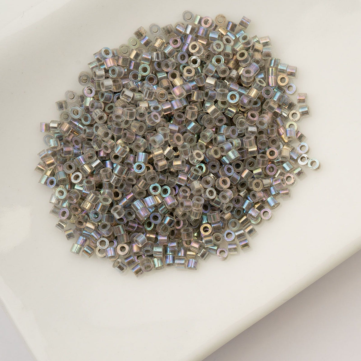 Grey Glow in the Dark AB - Cylin Bead 11/0 - 25g