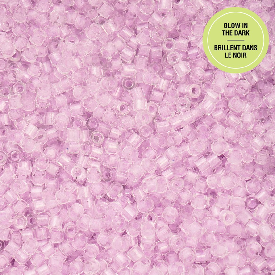 Violet Glow in the Dark - Cylin Bead 11/0 - 25g