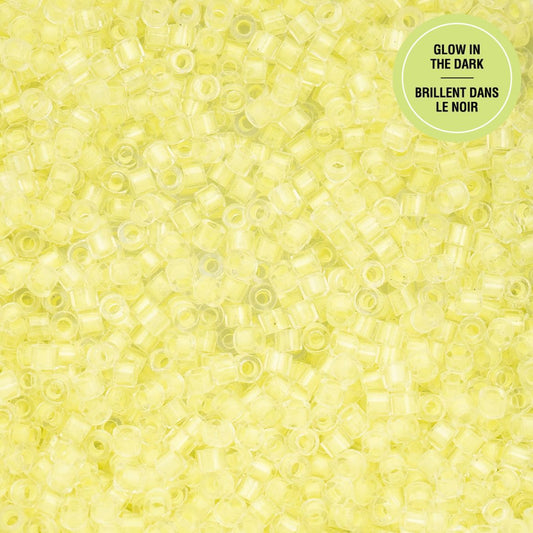 Yellow Glow in the Dark - Cylin Bead 11/0 - 25g