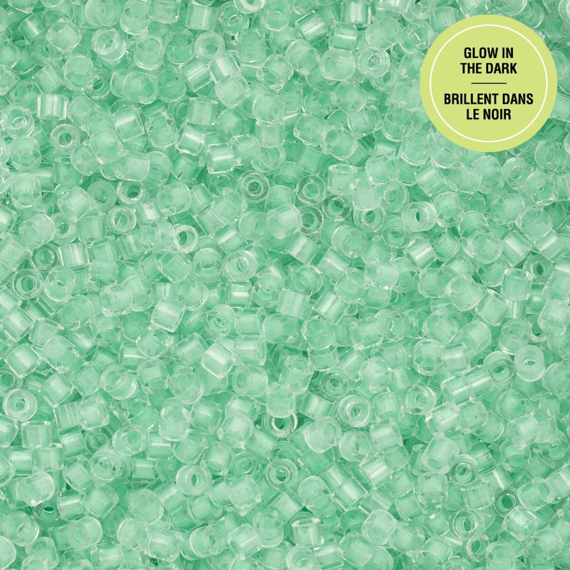Green Glow in the Dark - Cylin Bead 11/0 - 25g