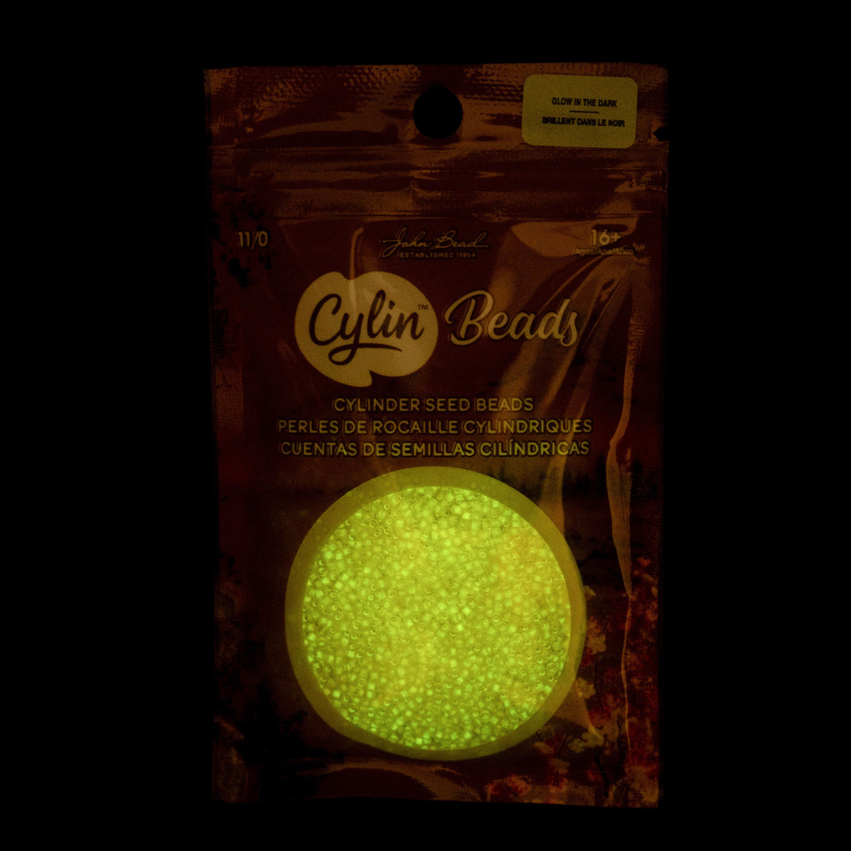 Gold Yellow Glow in the Dark - Cylin Bead 11/0 - 25g