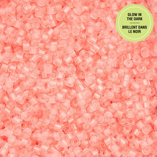 Coral Glow in the Dark - Cylin Bead 11/0 - 25g