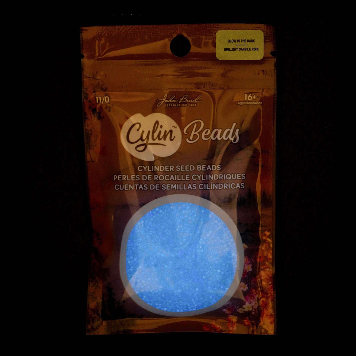 Sky Glow in the Dark - Cylin Bead 11/0 - 25g