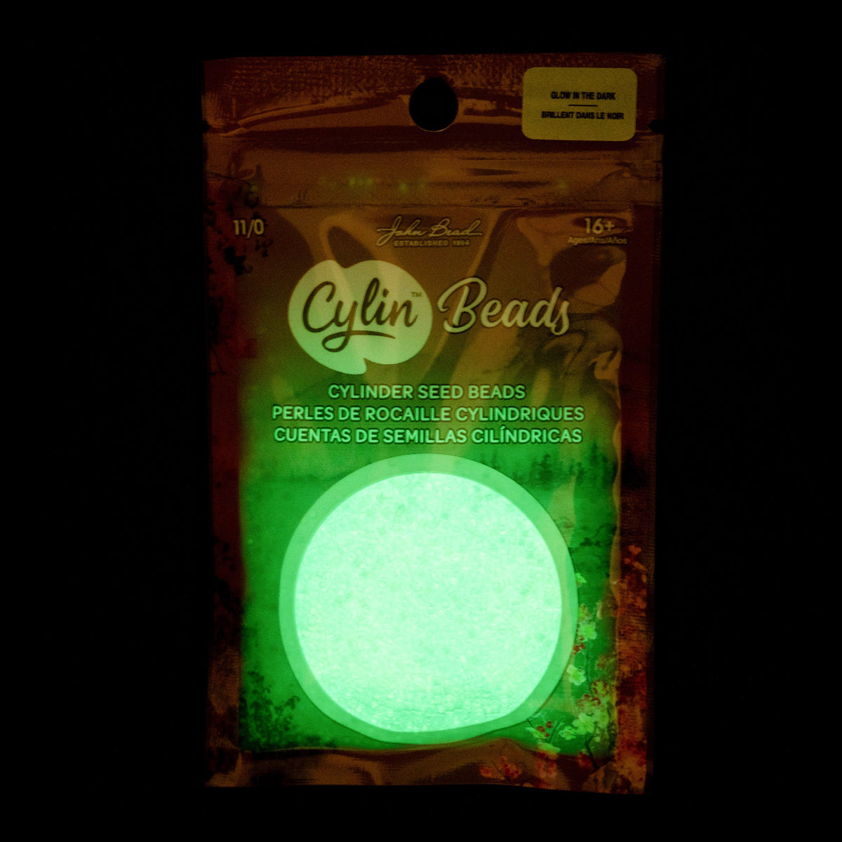 Turquoise Glow in the Dark - Cylin Bead 11/0 - 25g
