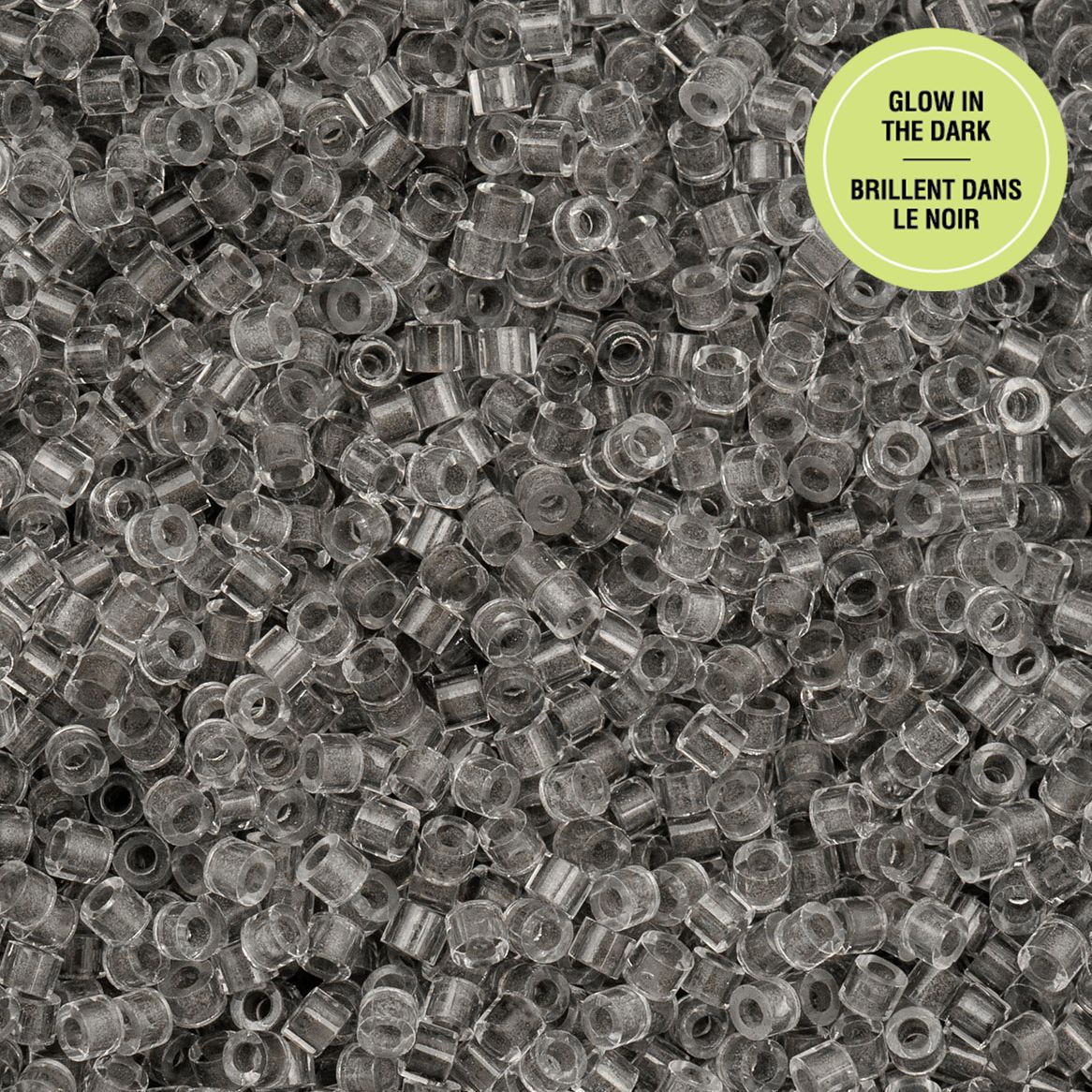 Grey Glow in the Dark - Cylin Bead 11/0 - 25g