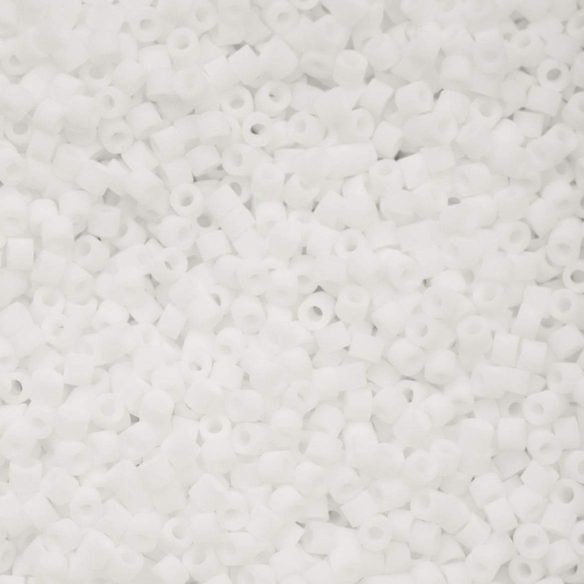 White Matte Macaron - Cylin Bead 11/0 - 25g