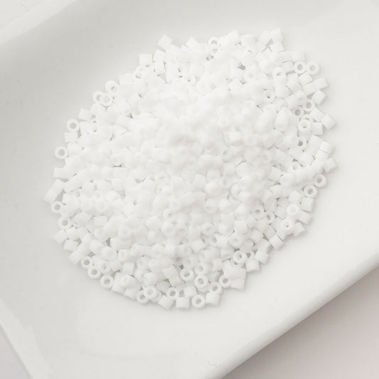 White Matte Macaron - Cylin Bead 11/0 - 25g