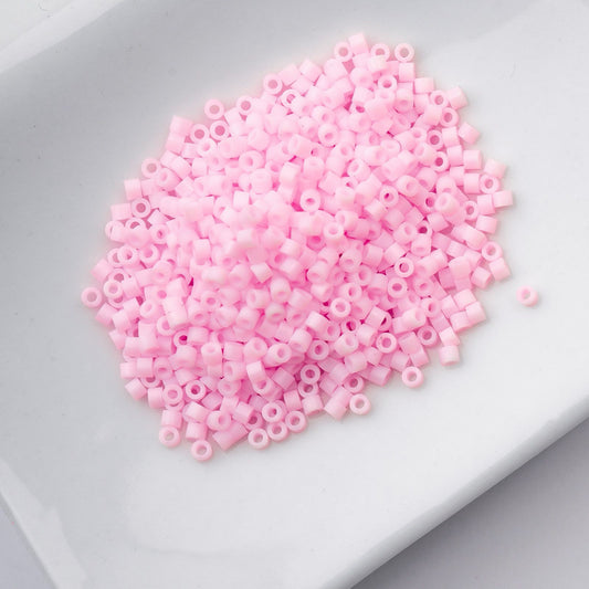 Dark Pink Matte Macaron - Cylin Bead 11/0 - 25g