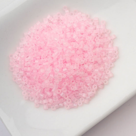 Pink Matte Macaron AB - Cylin Bead 11/0 - 25g