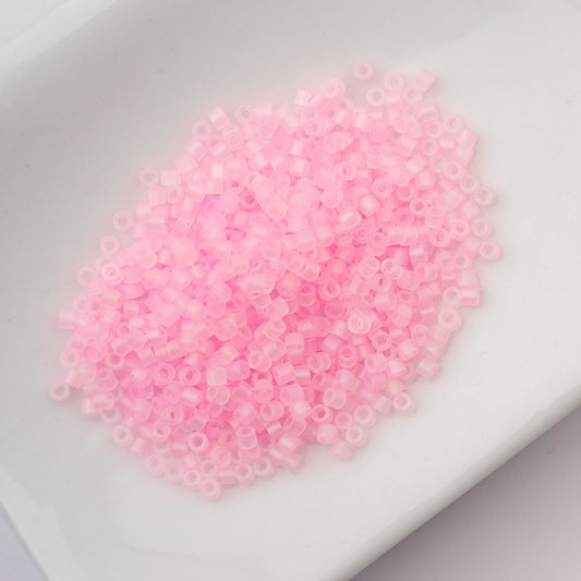Dark Pink Matte Macaron AB - Cylin Bead 11/0 - 25g