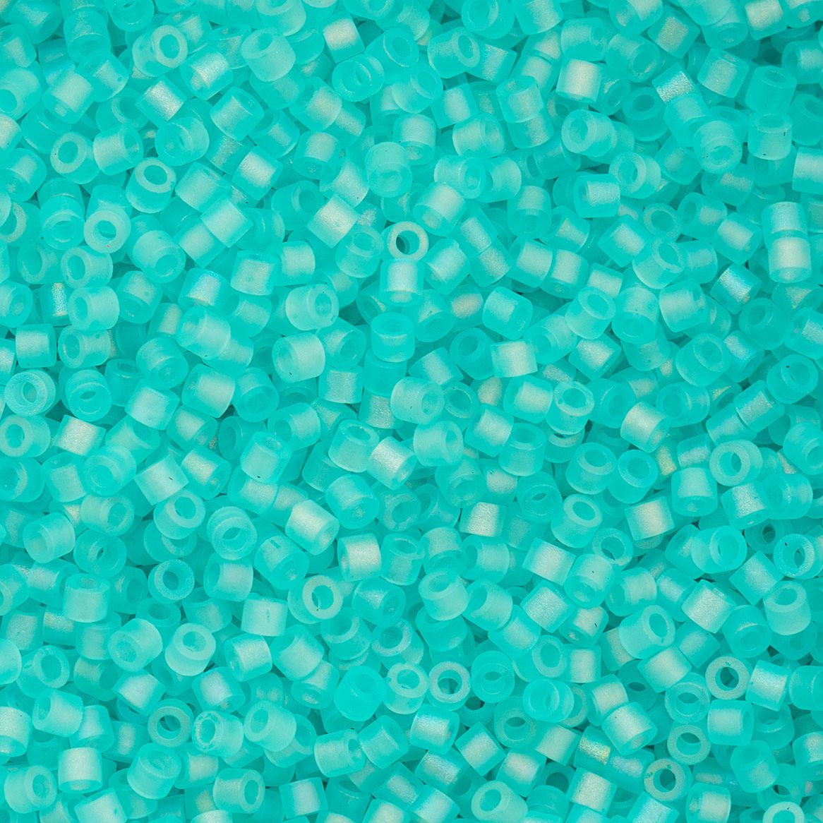Blue Turquoise Matte Macaron AB - Cylin Bead 11/0 - 25g