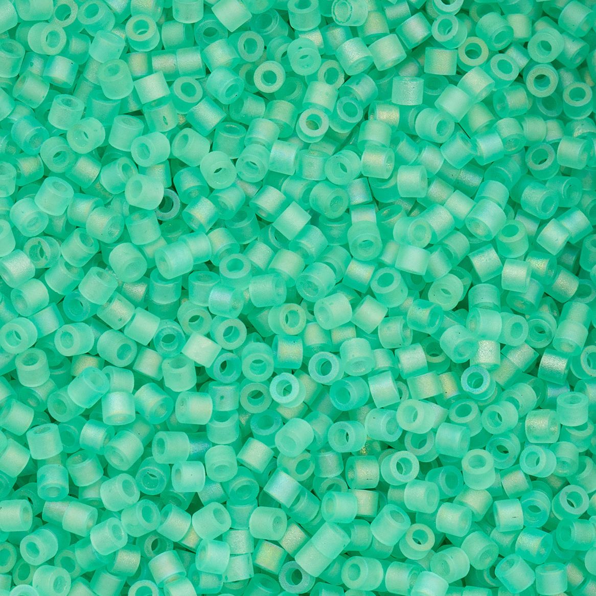 Green Turquoise Matte Macaron AB - Cylin Bead 11/0 - 25g