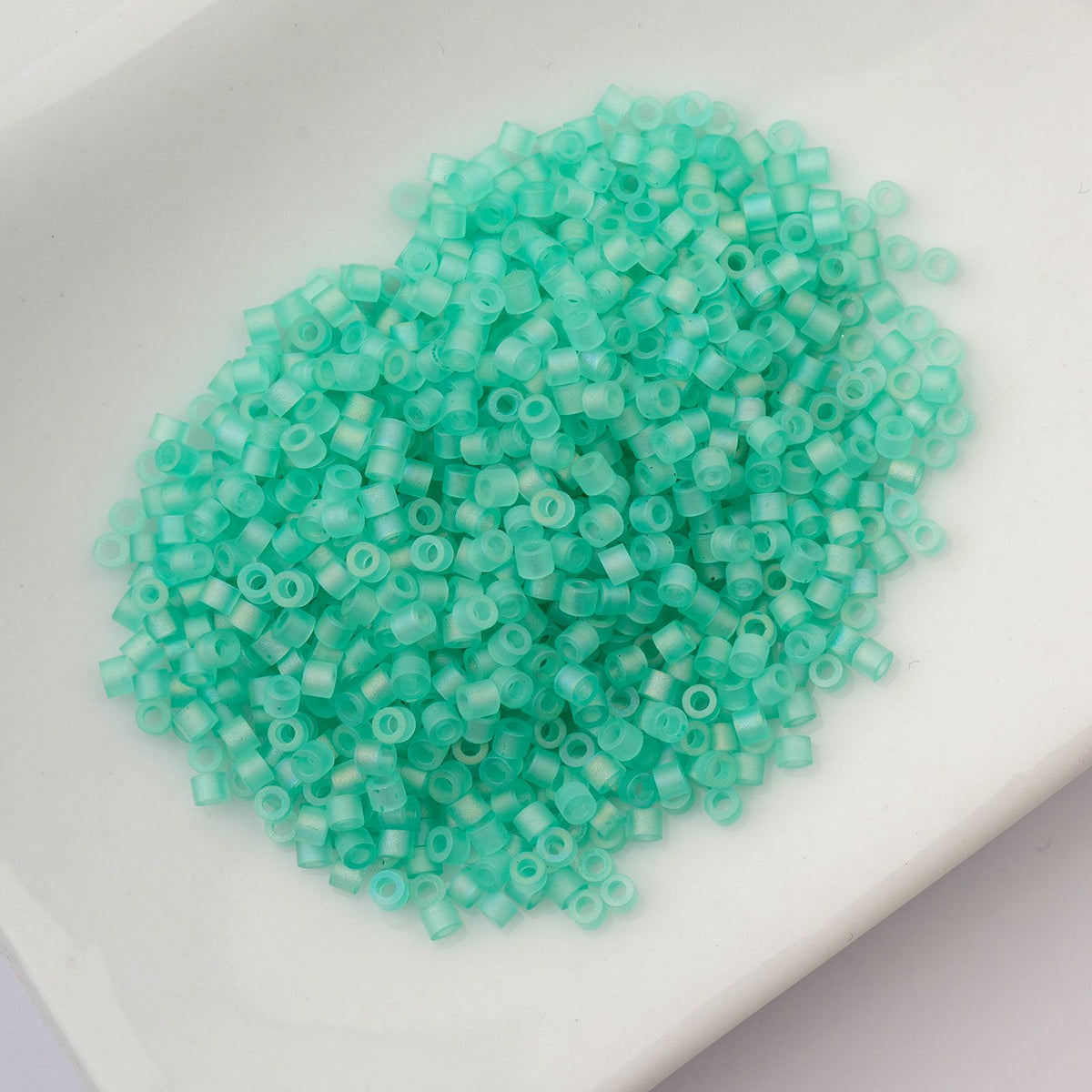 Green Turquoise Matte Macaron AB - Cylin Bead 11/0 - 25g