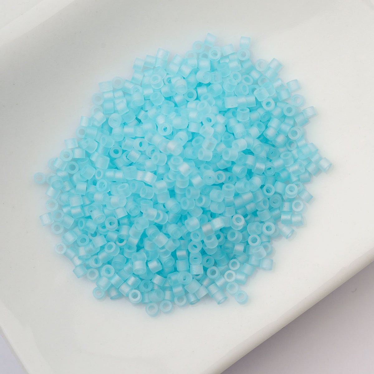 Sky Blue Matte Macaron AB - Cylin Bead 11/0 - 25g
